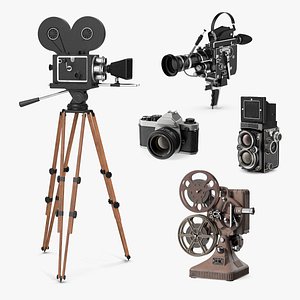 Vintage Classic Video Devices Collection 3 3D model