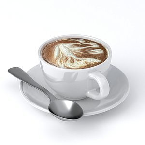 Cappuccino Cup v22 3D