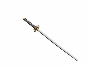 katana weapon 3D model