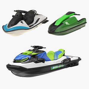 Personal Water Crafts 3D Models Collection