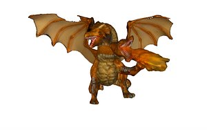 3D dragon figurine