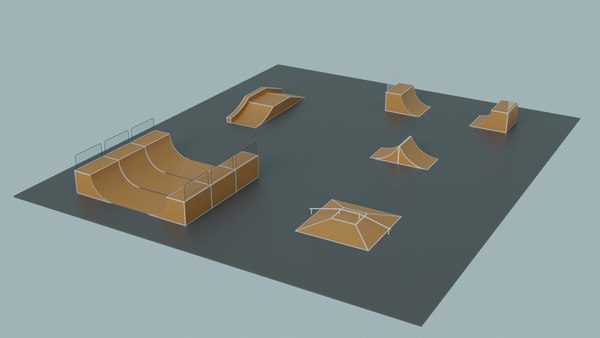 Parque de skate Modelo 3D - TurboSquid 2146943