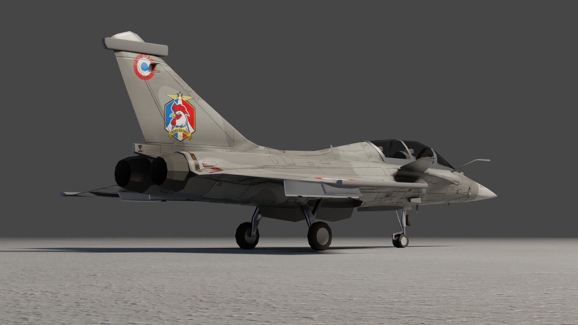 3D Model Dassault Rafale Lowpoly Jet Fighter - TurboSquid 1820256