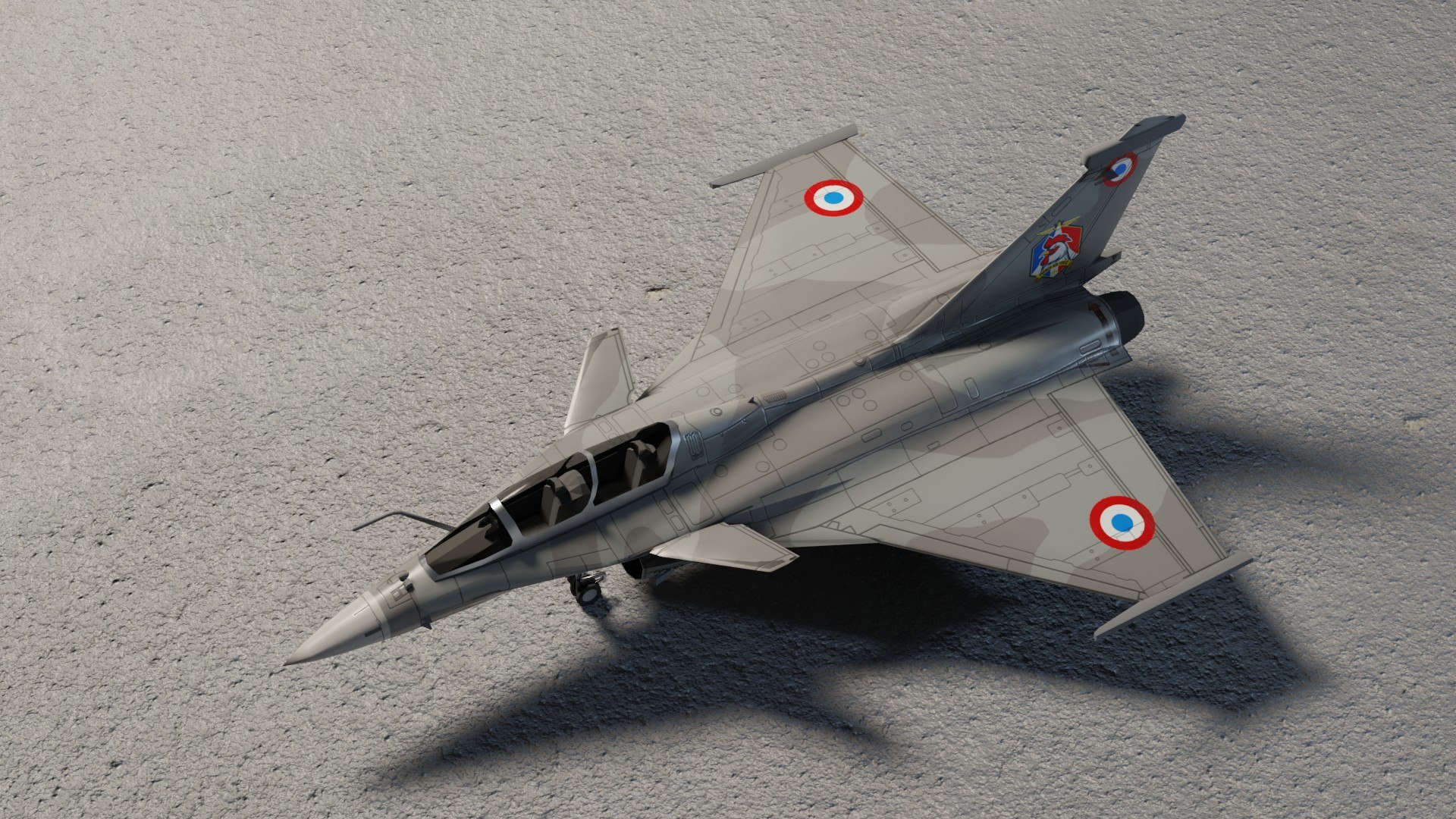 3D Model Dassault Rafale Lowpoly Jet Fighter - TurboSquid 1820256
