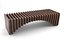 Parametric wooden bench