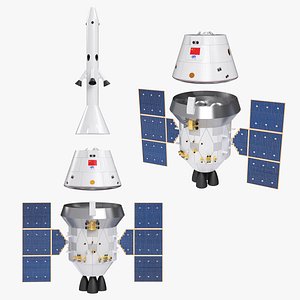 3D Chinese new generation manned spacecraft