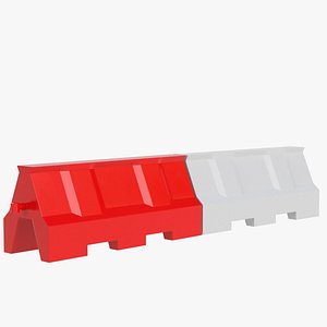 3D Plastic barriers model