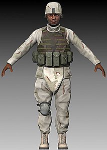 US army soldier model