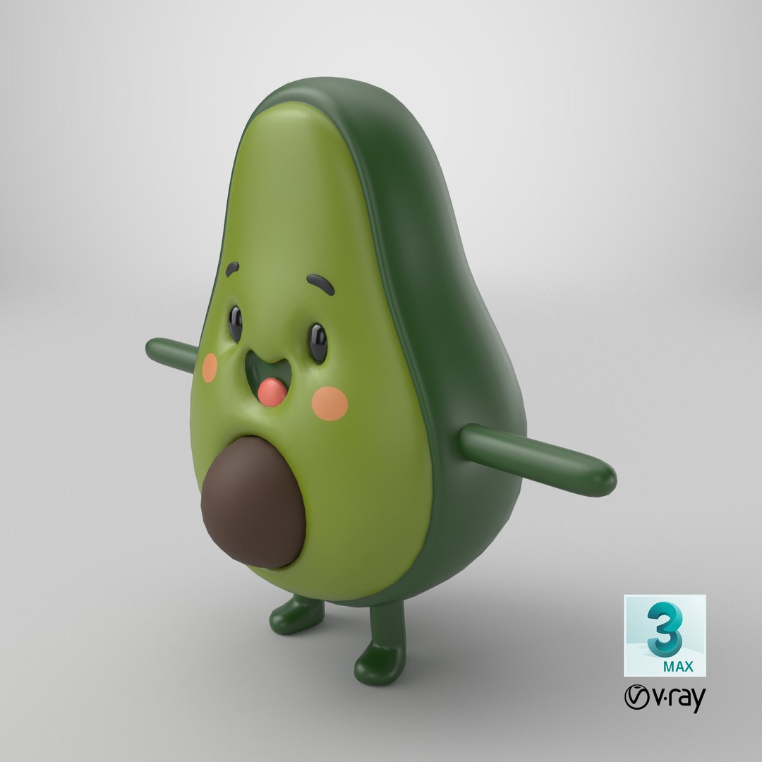 3D model Avocado Cartoon 3D Character https://p.turbosquid.com/ts-thumb/3A/fVaHLc/uM/stemcell_max_vray_render/png/1778603658/1920x1080/fit_q87/824eb27d03490a3247c87c0cdb607357a782a022/stemcell_max_vray_render.jpg