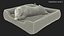 Bulldog duerme en piel de cama para mascotas