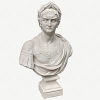 Scaned hi-poly model sculpture of emperor Nero