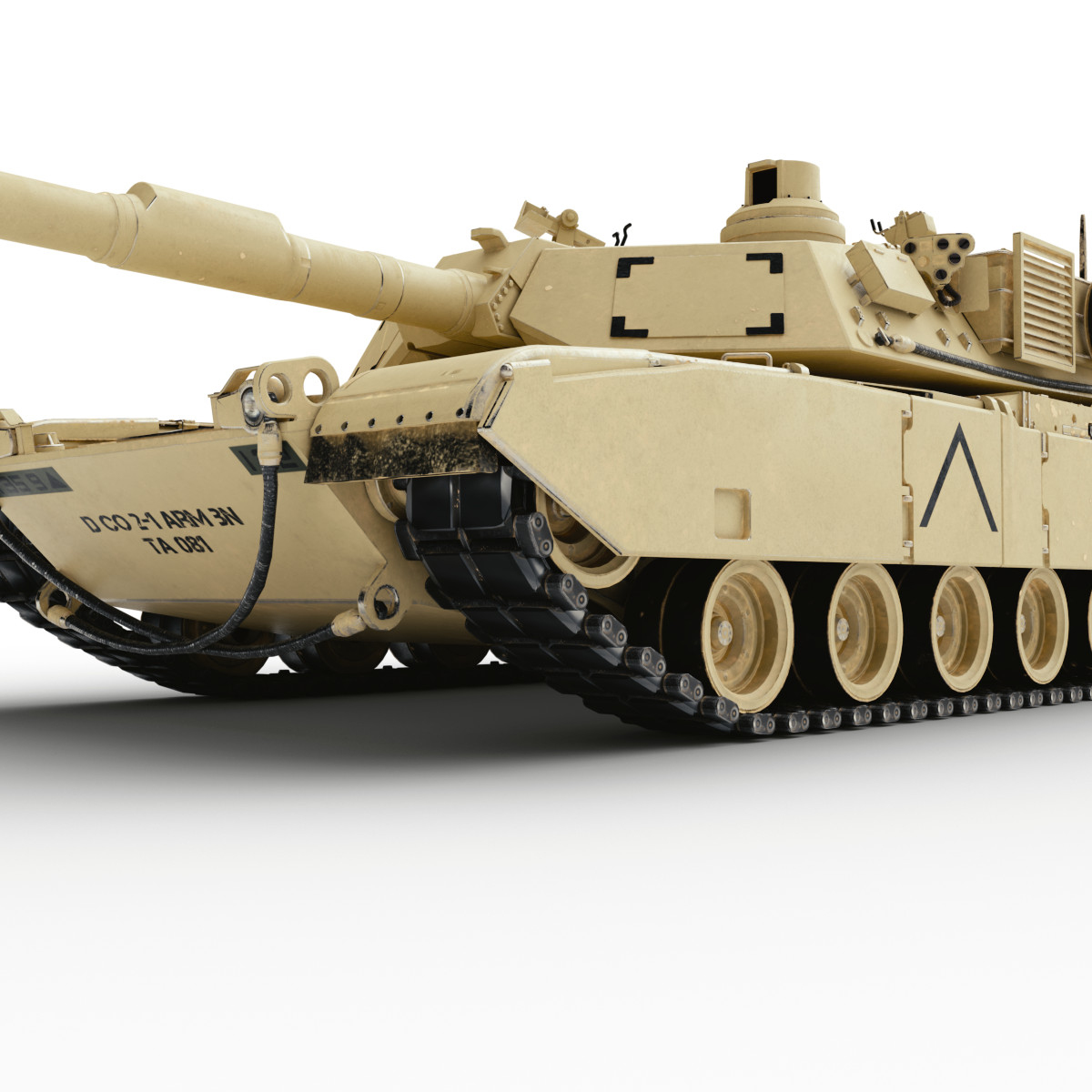 Army m1a2 abrams tank turret model - TurboSquid 1469873