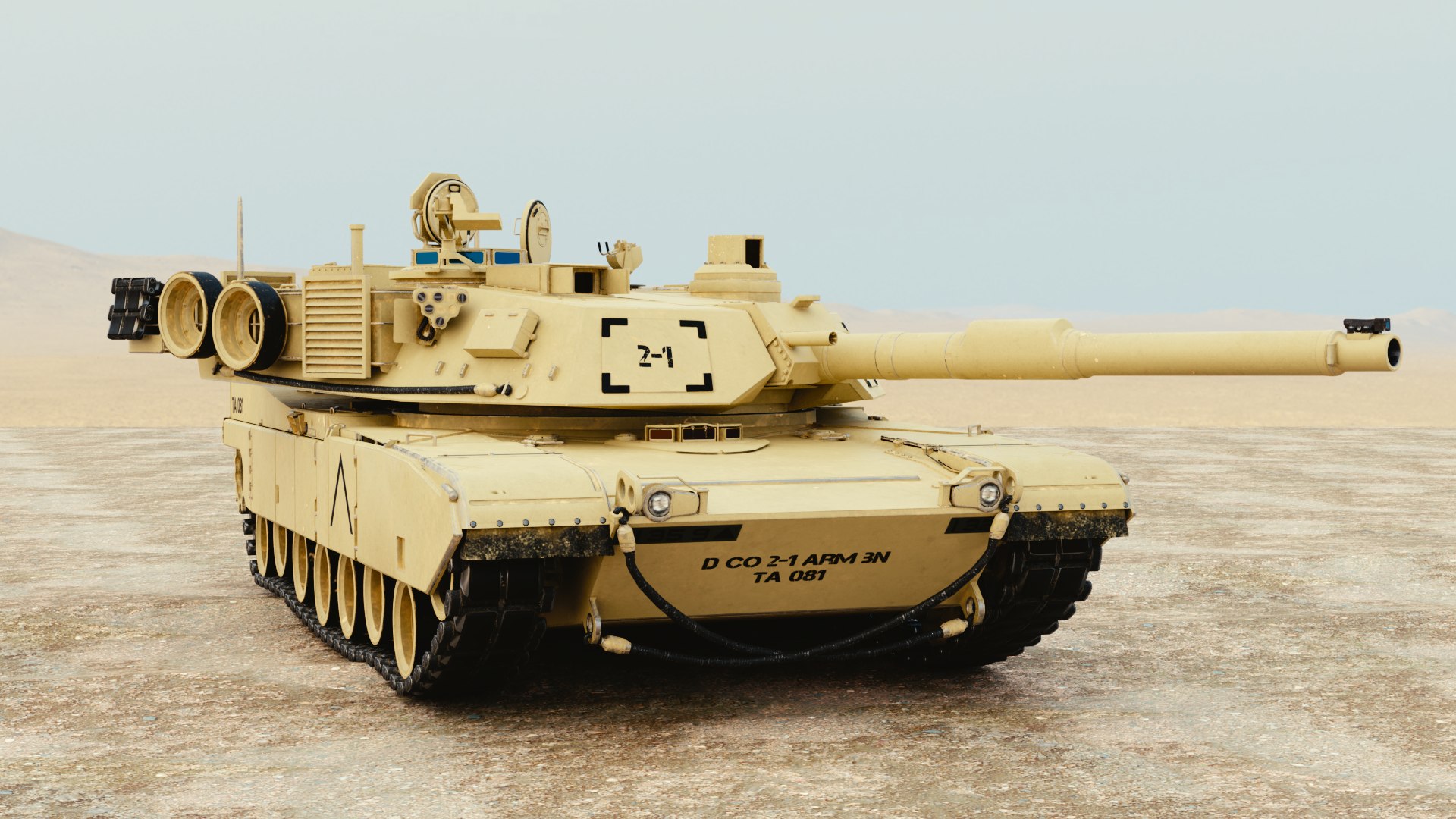 Army M1a2 Abrams Tank Turret Model - TurboSquid 1469873