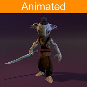 3d forest guard character model
