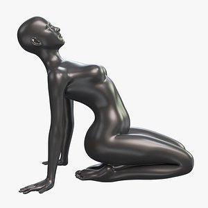 3D Mannequin Female 001 Pose 25 model