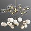 Orion 15 Light Pendant Clear  Opaque Glass