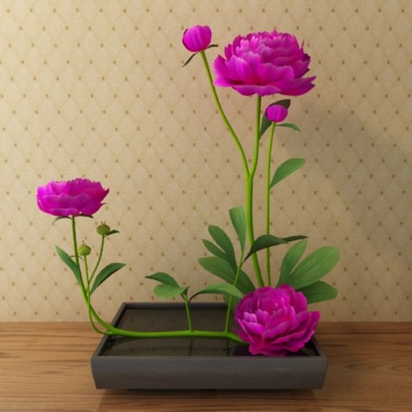 3d flower arrangement design