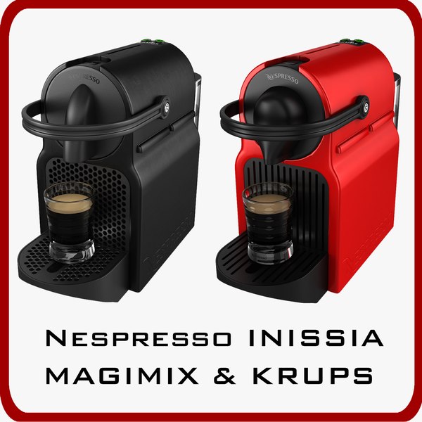 modelo 3d PACK Nespresso Inissia Magimix & Krups - TurboSquid 815484