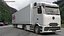 Electric Truck with FedEx Freight Trailer Rigged 3D