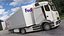 Electric Truck with FedEx Freight Trailer Rigged 3D