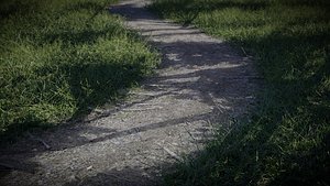 Hiking Trail - Tileable and Curvable 3D