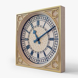 Gold Tower Clock