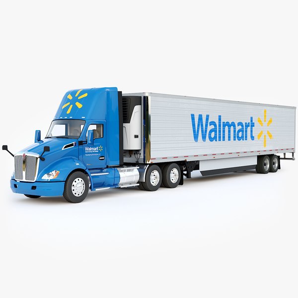Kenworth T680 Day Cab Walmart 3D model