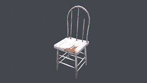 3d model abandoned chair