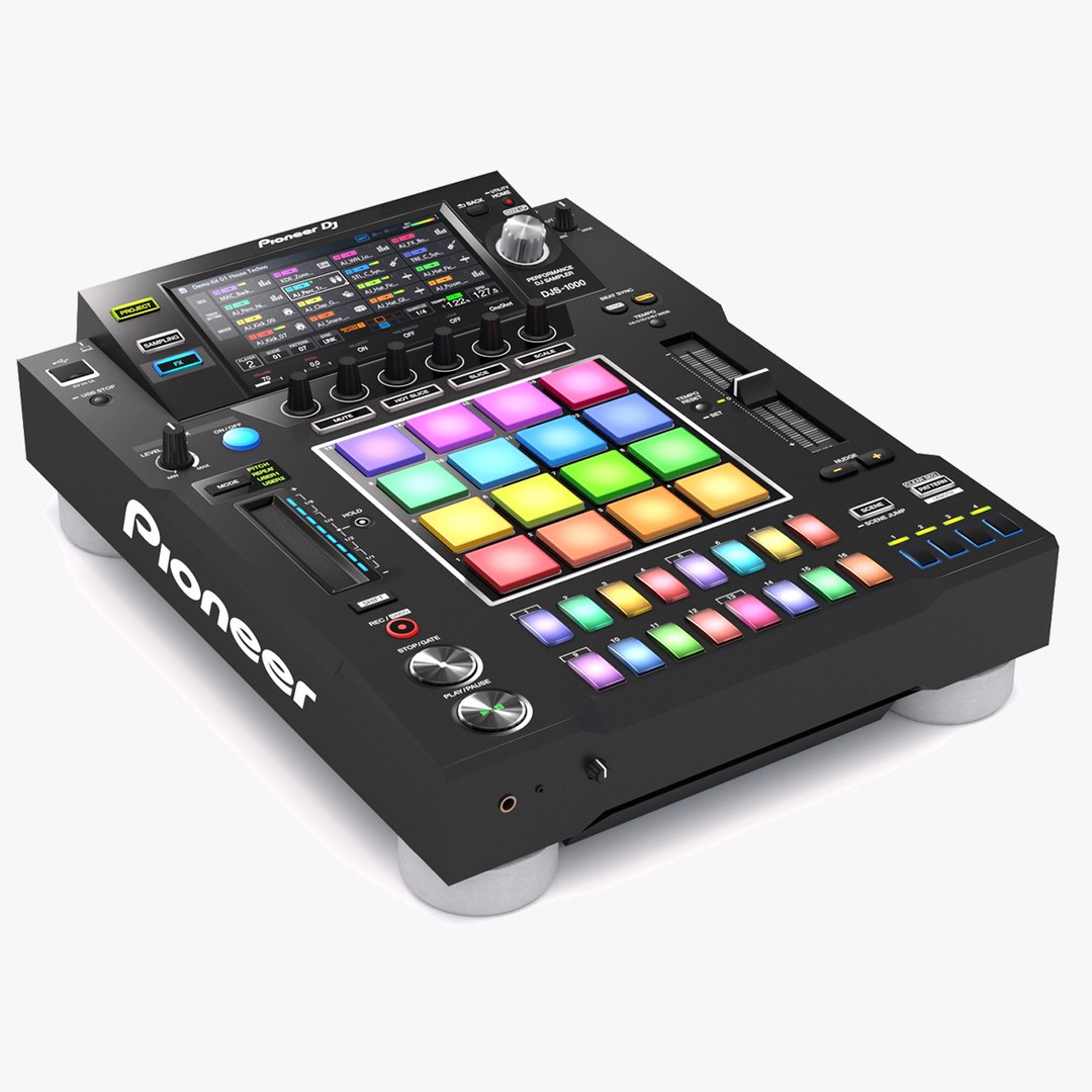 3D Pioneer DJ Set 3 DJM0750 MK2 And CDJ 3000 Nexus Model