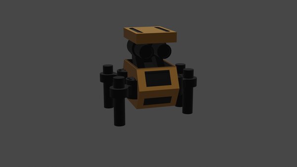 modelo 3d Bot de ciencia ficción Low Poly - TurboSquid 1752975
