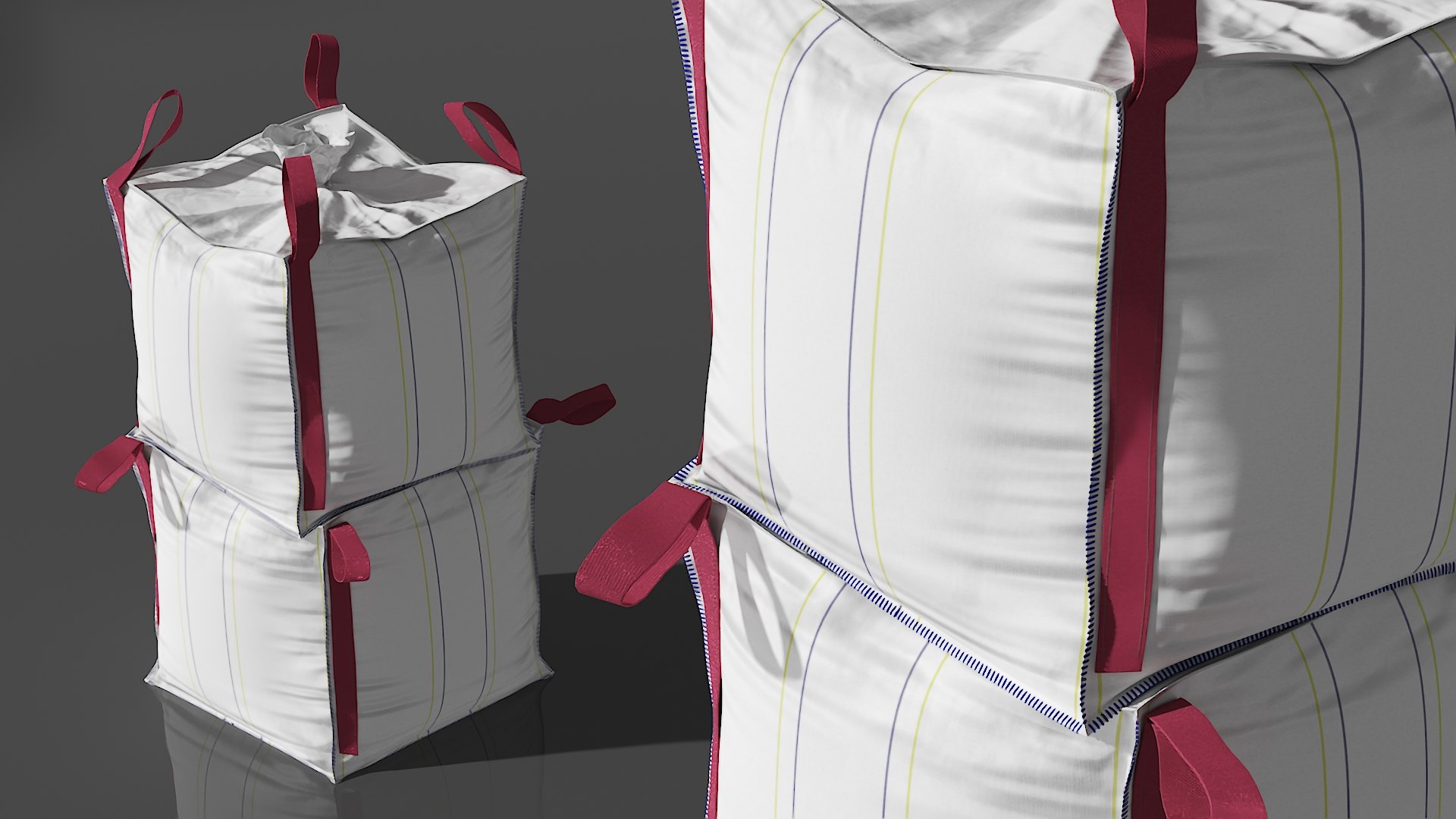 Two 1 Ton Capacity Bulk Bags 3D - TurboSquid 2314664