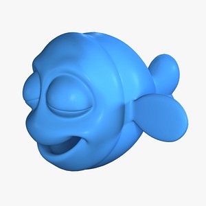 3d cartoon fish no:2 model