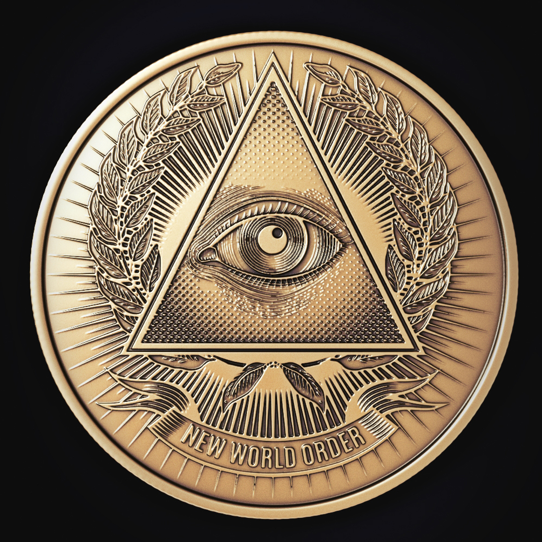 3D illuminati coin - TurboSquid 1310477