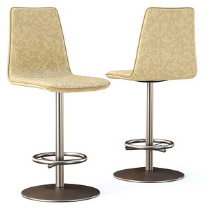 Scarlett wooden rattan bar stool SR21
