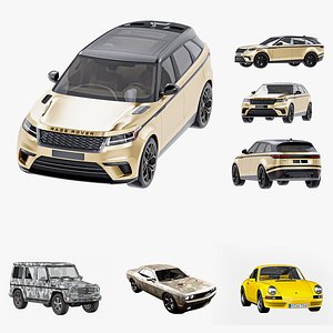 Pack Of 4 Realistic Cars LowPoly