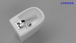 3D bidet Hidra LOFT LO 14 Colored vray corona 3D model