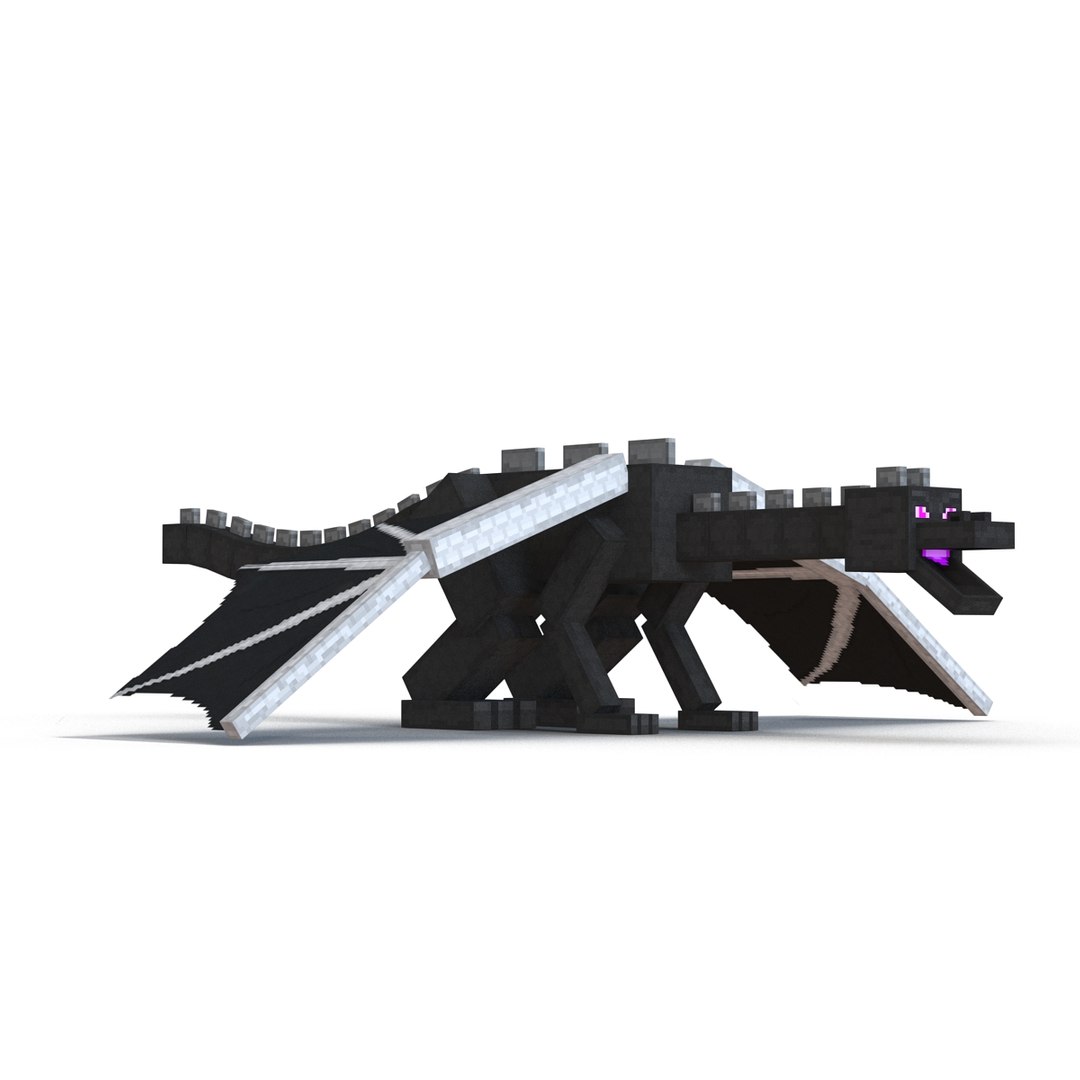 3d Minecraft Ender Dragon Rigged Model Turbosquid 1538815