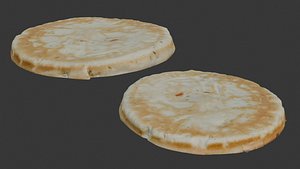 Stuffed Flatbread Scan 3D