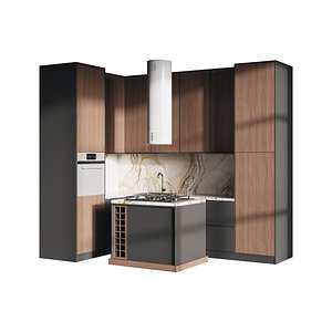 Modern kitchen 20 3D model