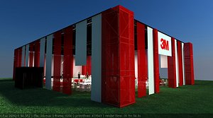 awning night party 250 3D model