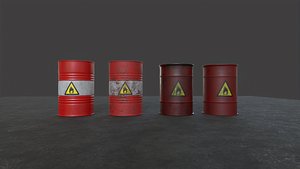 Metal Barrel 3D model