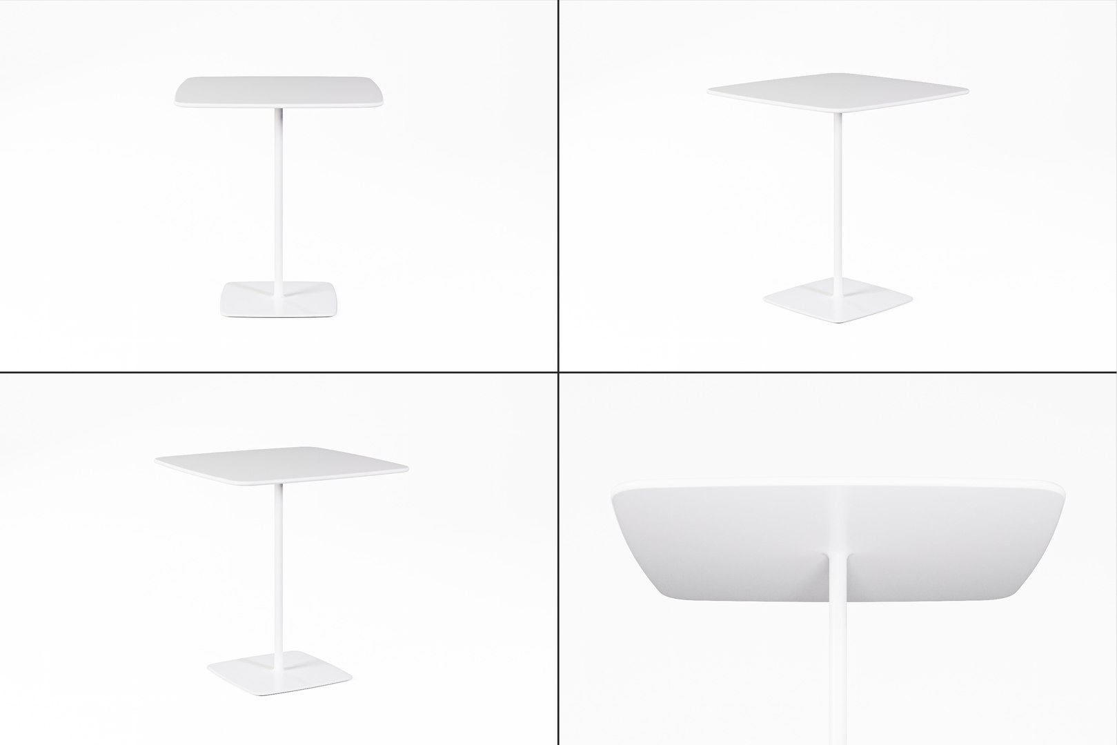 Free Free White Table 3D Model - TurboSquid 1905533