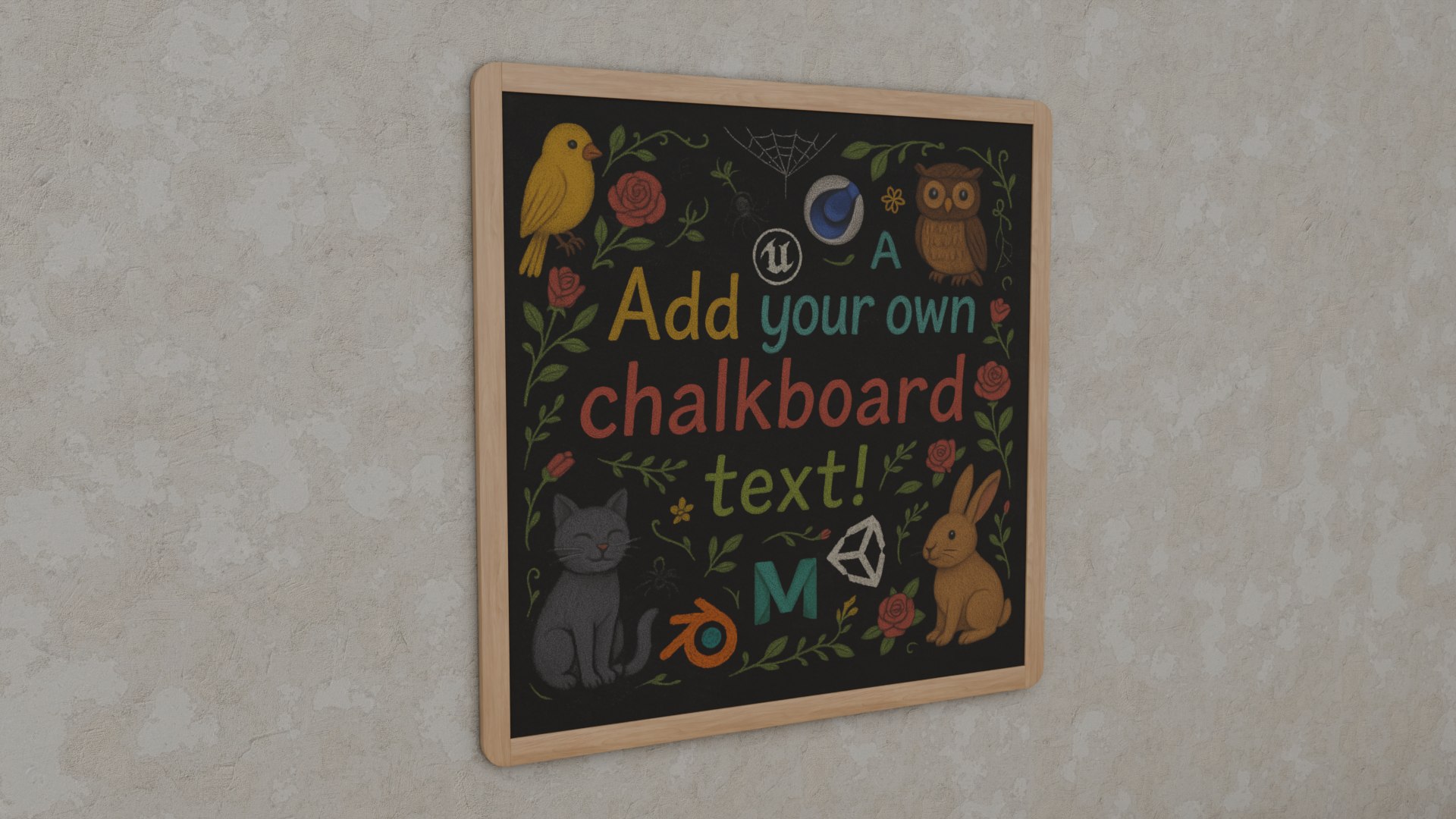 3D Customizable Wall-Mounted Blackboard - Square Round Edge Writing Board model https://p.turbosquid.com/ts-thumb/3B/hgymCS/7t/th_8/png/1746979613/1920x1080/fit_q87/a13f60bcdb95af07d385ee8a1113293203cbdeb4/th_8.jpg