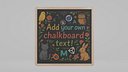 Customizable Wall-Mounted Blackboard - Square Round Edge Writing Board
