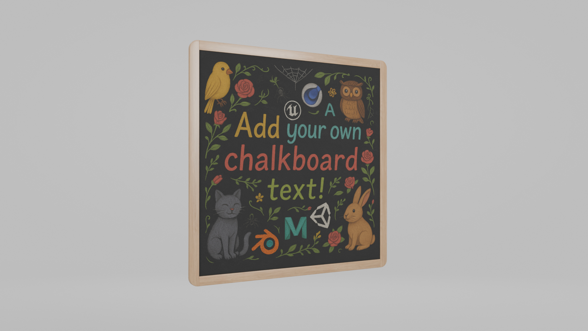 3D Customizable Wall-Mounted Blackboard - Square Round Edge Writing Board model https://p.turbosquid.com/ts-thumb/3B/hgymCS/rn/round_frame_square_blackboard/png/1748174600/1920x1080/turn_fit_q99/0c9c31b39f58d9de73e6c1a809d8e9cf68992a31/round_frame_square_blackboard-1.jpg