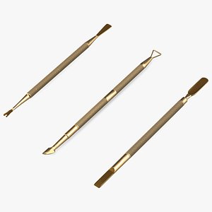 Professional Cuticle Pusher Gold Set