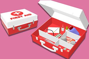 3D medical kit box