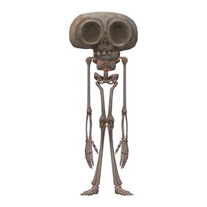 Alien skeleton 3D model