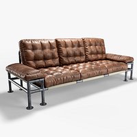 Leather Industrial Sofa