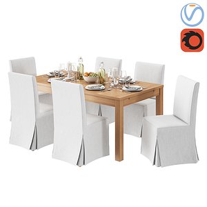 chair henriksdal bjursta 3D model